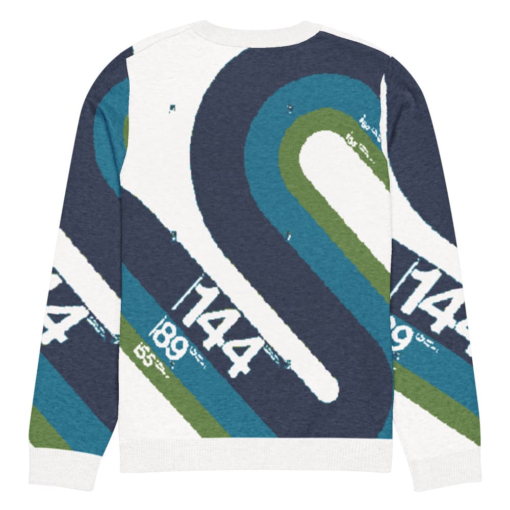 Knitted crew neck sweater